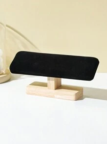 1pc/2pcs Wooden Single Layer Bracelet Storage Rack, Headband Necklace Watch Bracelet Jewelry Display Stand, Decorative Prop Sun Travel Cool - Log Flat Single Layer Bracelet Stand - View 15