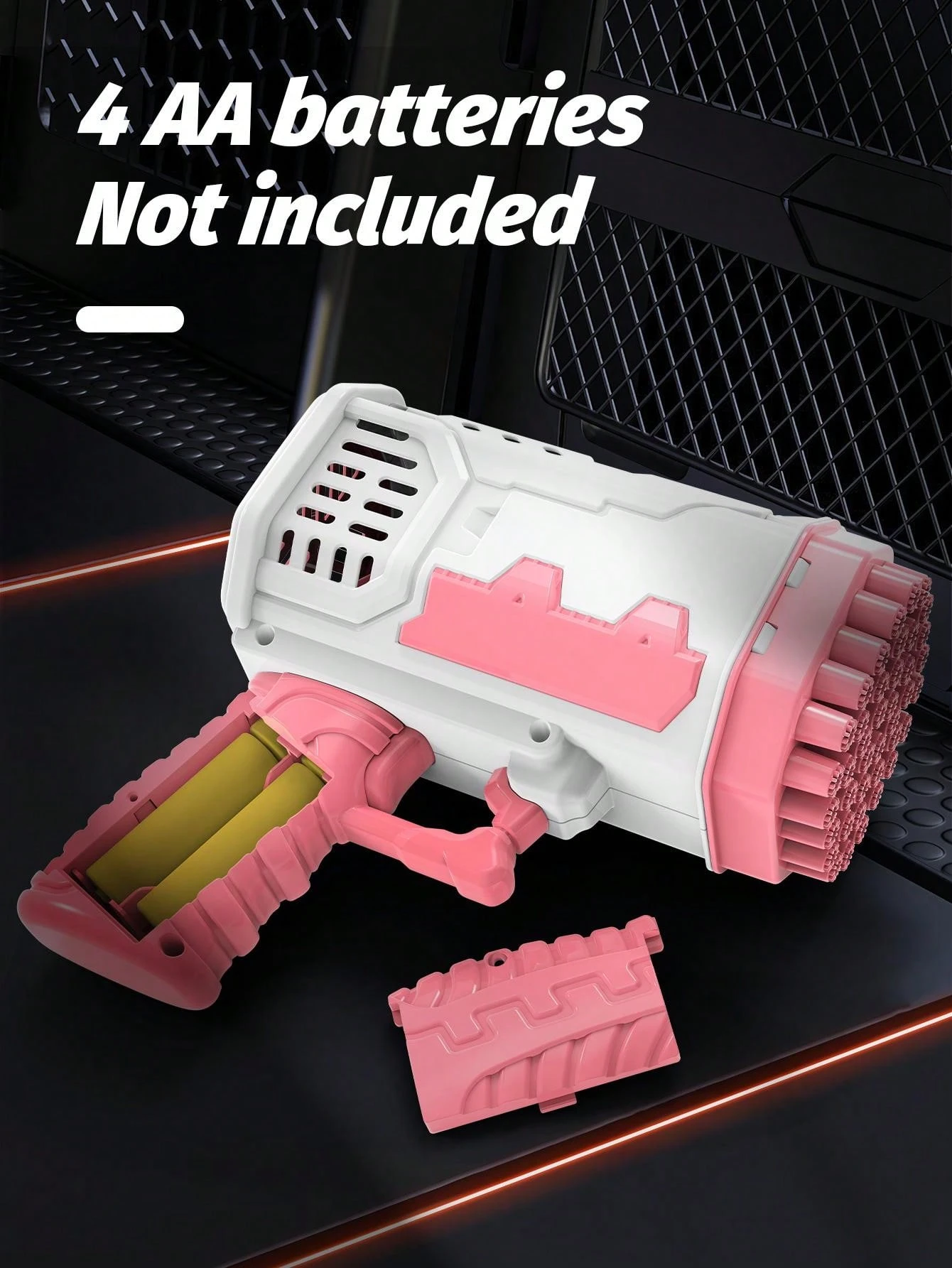 Pistola de Burbujas, Pistola de Burbujas para Niños, Máquina de Burbujas automática, Juguete al Aire Libre, Regalo de Fiesta para niños a Partir - Rosa