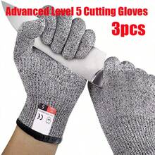 1/3 Paia di guanti resistenti ai tagli di alta qualità, protezione di livello 5, guanti da cucina, lavabili in lavatrice, comodi e flessibili, leggeri, adatti per entrambe le mani. Guanti resistenti ai tagli, adatti per la manipolazione del vetro, anti-graffio, adatti per cucina, taglio, giardinaggio, intaglio del legno, pulizia, assemblaggio e manutenzione. I guanti resistenti ai tagli proteggono la pelle sottile dai graffi