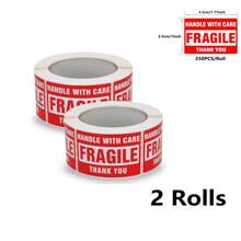 Handle With Care 500 Fragile Stickers For Shipping Moving Glass Permanent Adhesive Fragile Labels, Thank You Do Not Bend, Warning Stickers Fragile Labels - Multicolor - View 14