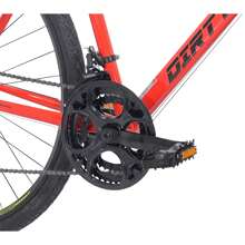 Kent 700c Dirt Runner Men's Gravel Bike, 14 Speed, Neon Red / Orange - 1 - View 6
