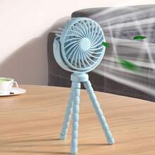 1pc USB Rechargeable Octopus Handheld Fan, 500mAh Portable Quiet Desk Mini Foldable Small Fan For Stroller, Dorm, Bicycle, Outdoor Use - Small Fan Octopus - View 9