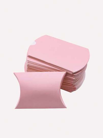 10 piezas Caja de regalo en forma de almohada artesanal, caja para obsequios del Día de San Valentín