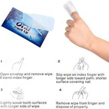 Finger Teeth Wipes,Mint Flavor Disposable Oral Brush Ups (Dark Blue, 30pcs)Oral Finger Wipes Teeth Whitening Wipes Oral Cleaning Wipe Non-Sensitive Helps Remove Smoking/Coffee/Soda Stain Effective No Gum Irritation Instant Smile Fresh Breath