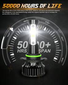 XWQHJW 2* Super Bright 6000K 10000LM IP67 Waterproof Cool White LED Headlight 9005 9004 H7 H11 Hi/Low Beam Kit  Easy To Install And Plug And Play, Halogen Lamp Substitute, Equipped With Two T10 Small Lights,Fit For Suzuki SX4 2007 2008 2009 2010 2011 2012 2013 Model