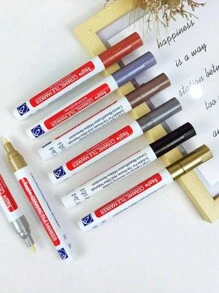 1/2pcs Tile Grout Pen For Kitchen/Bathroom Wall And Floor Tile Seam Colorant Restoration, Waterproof And Mildew-Resistant