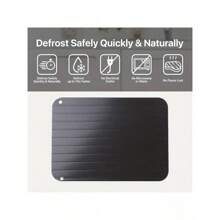 1 Peça Bandeja de Descongelamento Rápido, Descongelamento Rápido de Alimentos Congelados, Carne, Frutas, Placa de Descongelamento, Bandeja de Descongelamento, Pequena Ferramenta de Camping