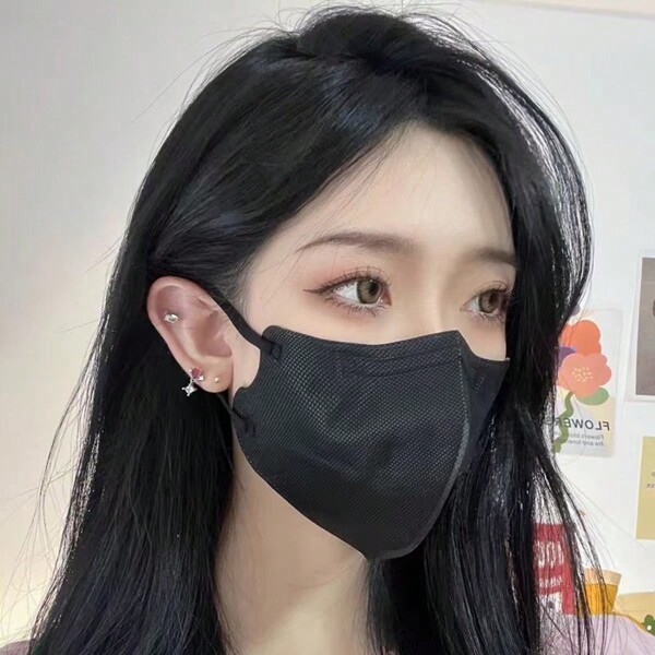10PCS Highly Attractive Level Adult Disposable Disposable 5D Three-Dimensional KN95 Protective Mask 3DMASK Four Layers, For Both Men And Women