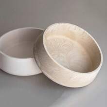 Molde de Silicone DIY Formato Redondo Caixa de Jóias, Vaso de Flor de Gesso, Porta-Velas, Artesanato de Presente