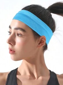 1条男女通用基础款发带，防滑吸汗弹力宽头巾，柔软材质，适合瑜伽、跑步、健身等运动，纯色，休闲优雅，涤纶材质，四季皆宜，可作发带、头巾、吸汗带、发箍，秋冬季女士发饰，适合度假装扮，优雅围巾，柔软头巾，夏季穿搭。 - 彩色 - 查看 11