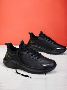 Zapatos deportivos para hombres, impermeables, ligeros, con amortiguación de impactos, tenis casuales con suela blanda, transpirables, adecuados para uso formal en el trabajo, de corte bajo, versátiles, antideslizantes