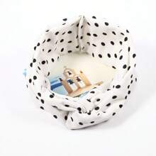 Set Of 5 Elastic Bandanas, Floral Print, Polyester And Elastane, White/Black, 26.5 X 8.4 Cm