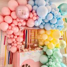 20/40/60/100 sztuk Różowy balon 18 cali 12 cali 10 cali 5 cali Macaron Latex Party Balloon nadaje się do dekoracji ceremonii ukończenia szkoły, Wielkanocy, wesel, urodzin, wieczorów panieńskich, przyjęć tęczowych, przyjęć prysznicowych i przyjęć rocznicowych, Bożego Narodzenia
