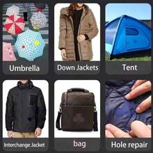 Waterproof Cartoon Pattern Self-Adhesive Patches, For Down Jacket Hole Repair And Decoration, Large Down Jacket Fabric Stickers, Self-Adhesive Repair Patches, For Down Jacket Hole Repair, Self-Adhesive Fabric Repair Patches, Direct Paste Seamless Clothing Patches, Self-Adhesive Invisible Clothing Patch Stickers, Hole Repair Stickers, Adhesive Patches, Repair Patches, Washable - Multicolor - View 3