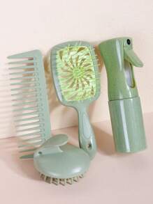 WANMEI 1/4PCS 小麦秸秆材料顺发刷,洗发头皮刷,喷雾瓶,顺发刷,连续喷雾瓶 - 超细雾喷雾器 | 头发喷雾瓶喷雾瓶 - 彩色 - 查看 11