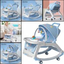 5-In-1 Baby Infant To Toddler Bouncer Rocker Swing Chair Soft Soothing Vibration