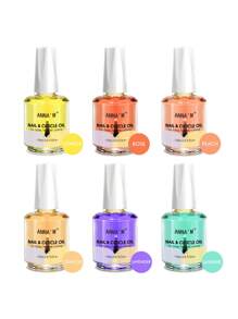 ANNA'M ANNAM 15ml Nagelhautpflegeöl, nährend und feuchtigkeitsspendend, essentiell für Maniküre, schnell absorbierend, nicht fettend, angereichert mit natürlichen Pflanzenölen, pflegt und stärkt spröde Nägel, fördert Nagelwachstum, verleiht Glanz und Geschmeidigkeit. Transparente Glasflasche, leuchtende Pastelltöne, ideal für tägliche Nagelpflege, vor der Maniküre und für Nagelpflege-Enthusiasten. - Verschiedenfarbig - Übersicht 10