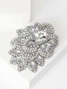 Luxury Large Crystal Brooch For Women Party Banquet Jewelry Dress Skirt Accessory Gift - Large Crystal Brooch - View 3