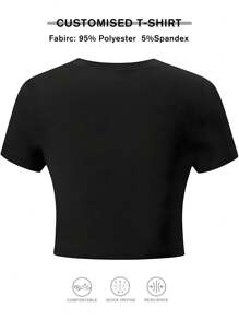 Personalized Photo/Pattern Customization On Women's Short Sleeve T-Shirt, Customized Designs For Friends/Family/Couples/Scenery/Pets, Suitable For Birthday/Anniversary/Valentine's Day Gifts