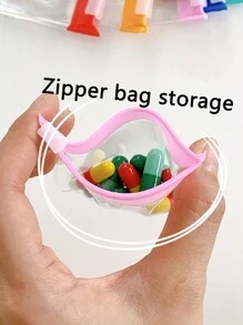 27pcs Portable Pill/Medicine Storage Bags, Waterproof Silicone Sealed, Moisture-Proof, Suitable For Office, Travel, Gym, Fall Decor, Travel Organizer, Cosmetic Bag, Makeup Case, Holiday Organizer, Large Capacity Makeup Organizer Box For Lipstick, Brushes, Skincare, Phone, Coins, Small Items, Fits Home, Gift, Holiday, Multipurpose Use - Multicolor - View 5