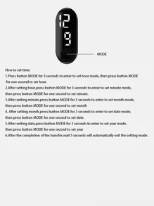 1 pièce Montre numérique étanche à écran tactile LED pour femmes, parfaite pour un usage quotidien et les sports