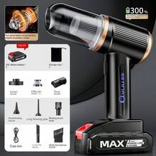 Car Vacuum Cleaner Wireless Vacuum Cleaner Small Hand-Held Brushless High-Power Ultra-Long Life Dual Battery Vacuum Cleaner In The Car - Multicolor - View 18