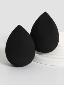 2 Stücke/Set Make-up Schwamm Set, geeignet für flüssige, cremige und pudrige Foundation für perfekte Vermischung, schwarzer Make-up Schwamm, latexfrei für feuchte und trockene Foundation für alle Hauttypen, Make-up, günstig, Raumdekoration, Schminktisch, Reise, Schlafzimmer, Make-up Accessoires, Puder, Make-up Blender, Puder Puff, Make-up Schwamm, günstig, Strumpfstopfer, Make-up, Make-up Werkzeuge, günstige Sachen, Geschenke, Geschenke für Frauen, Weihnachtsgeschenke