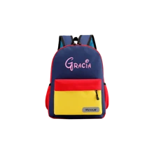 1pc Custom Backpack, Back To School Supplies For Kids,Custom Embroidered Name School Bags, Personalized Backpack With Embroidery Name, Customized Toddler Backpack, Customizable Backpacks For Girls, Personalized Bags For Kids,Customized Kids Bag,Warm Ambience - Multicolor - View 9