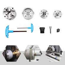 SENDERPICK Self-Centering Lathe Chuck Set Lathe Chuck Set Lathe Chuck - Silver and Black - View 1