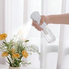 Continuous Mist Spray Bottle, High Pressure Portable Plastic Watering Sprayer For Hair Care Moisturizing, Flower Watering