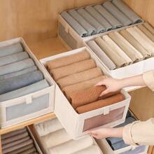 1PC Fabric Window Cotton Linen Storage Box Wardrobe Storage And Arrangement Large Clothing Storage Box Toys Can Be FoldedDrawer Organizers Back To School Travel Essentials Room Decor,Home Decor,Bedroom Decor Storage Organization And Storage Puppy Keep Dress Shorts Phone Case Bikini Summer Dresses For Women Skirt Summer Dress Dresses Nails Jeans Tops White Dress Dresses For Women - L - View 5