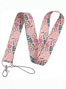 1 Stück Ärzte Krankenschwestern Halskette Schlüsselband Schlüsselanhänger für Schlüssel, ID Kreditkarte Pass Hängeseil Schlüsselanhänger, Handy Charm Accessoires, Geschenk zum Krankenschwestertag Auto Accessoires Tasche Charm Schultasche Zubehör Schlüsselbänder mit ID Halter Auto Accessoires Tasche Charms - Verschiedenfarbig - Übersicht 11