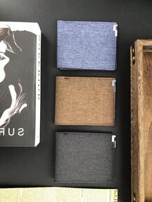 1 pieza Billetera corta de vintage para hombres, billetera multifuncional, billetera de negocios para hombres, portador de tarjetas de crédito con múltiples ranuras, monedero corto portátil y multifuncional de moda para hombres, billetera plegable horizontal delgada suave, accesorio de vestir perfecto para hombres, adecuado para múltiples ocasiones, regalo ideal para hombres, cumpleaños, Navidad, Año Nuevo