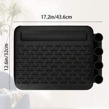 Coussinet en silicone pour aspirateur, coussinet en silicone pour aspirateur vertical, s'adapte à la plupart des aspirateurs avec rangement pour accessoires d'aspirateur, protège le sol des rayures, des taches et des gouttes d'eau