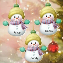 1 Pc Personalized Christmas Ornaments, Custom Christmas Decorations With Name, Christmas Tree Decorations, Christmas Ornaments Set, Christmas Decorations Indoor, Christmas Decorations For Tree, Cute Christmas Decor For Family, Personalized Christmas Gifts.Personalized Gifts For Women, Men, Mother, Father, Multi-Functional, Adjustable, Waterproof, Anti-Mold - Multicolor - View 46