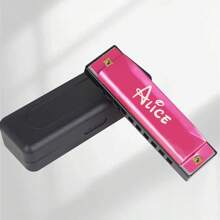 1 Stück Individuell gravierte Blues Mundharmonika, 10 Löcher Tonart C mit Etui, 10x2,7cm, personalisierte Namens Mundharmonika, für professionelle Spieler, Anfänger, Studenten und als Geschenk für Erwachsene und Freunde - Musikinstrument Sammlerstück, Geburtstagsgeschenke, Einschulung