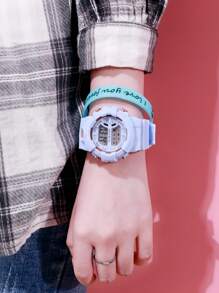 SPORT Women's Solid Color Strap Round Electronic Watch, Suitable For Everyday Wear - Multicolor - View 6