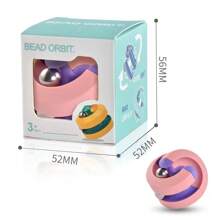 Set de 4 juguetes antiestrés con bola giratoria, cubo mágico y giro de dedos, diseño rotativo creativo y cómodo - Multicolor - Ver 16