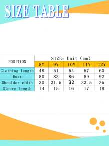 Girls Eye Print Round Neck Short Sleeve Casual T-Shirt