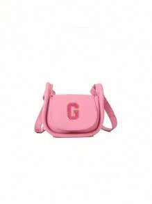 A Mini Casual, Versatile And Simple Solid Color Diy Pu Material Diagonal Shoulder Bag With 26 A-Z Letters. You Can Think Of It As A Lipstick Coin Purse That Be Worn On One Or Cross-Body. Suitable For Teen To Use When School, Traveling Shopping. Christmas, Thanksgiving, Valentine's Day, Friday Gifts. The Best Gift. - Multicolor - View 46