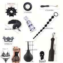 Juego de bondage para parejas BDSM, juguetes sexuales para adultos, accesorios eróticos como esposas y plugs anales, para juegos sexuales en tienda de productos SM