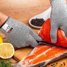 1/3 Paia di guanti resistenti ai tagli di alta qualità, protezione di livello 5, guanti da cucina, lavabili in lavatrice, comodi e flessibili, leggeri, adatti per entrambe le mani. Guanti resistenti ai tagli, adatti per la manipolazione del vetro, anti-graffio, adatti per cucina, taglio, giardinaggio, intaglio del legno, pulizia, assemblaggio e manutenzione. I guanti resistenti ai tagli proteggono la pelle sottile dai graffi
