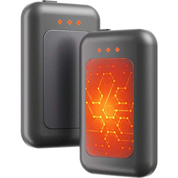 2 Packs Hand Warmers Rechargeable, Electric Hand Warmer With LED Display Battery And Temperature, Fast Heating Portable Heater, For Men, Women, Hunting Camping