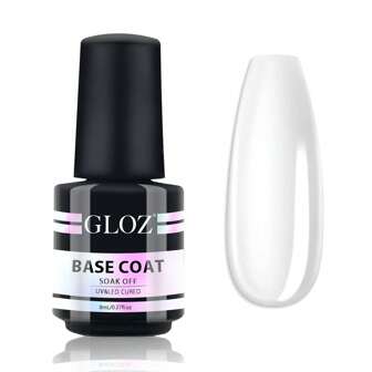 GLOZ 凝胶抛光凝胶免擦拭底漆，适用于凝胶指甲油浸泡式 LED 指甲灯凝胶底漆升级配方持久 DIY 家庭和美甲沙龙