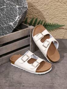 Unisex Kids' Flat Non-Slip Sandals, Comfortable Lightweight Casual Open Toe Beach Clogs