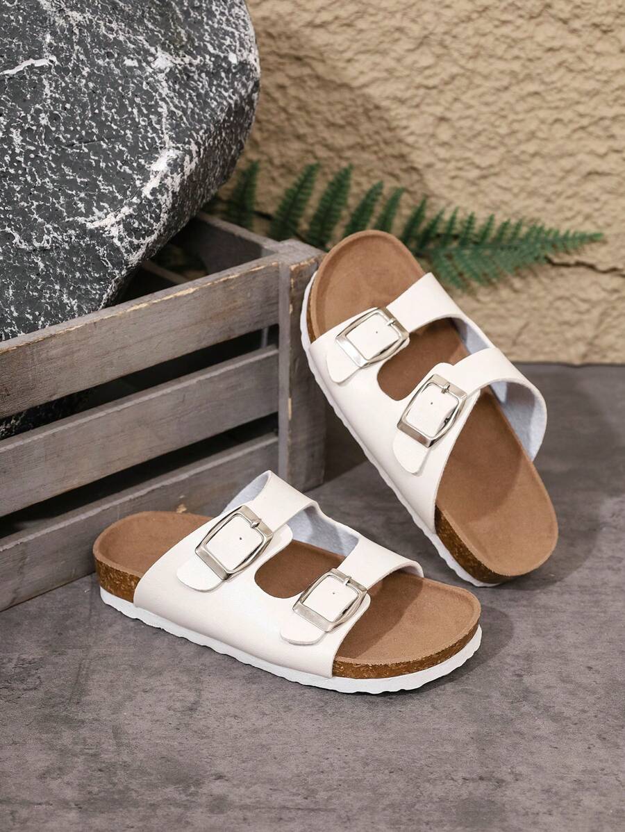 Unisex Kids' Flat Non-Slip Sandals, Comfortable Lightweight Casual Open Toe Beach Clogs