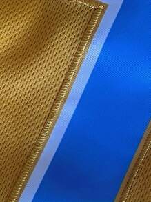 Maglia da baseball gialla n°11 da uomo, casual a maniche corte, con ricamo e cucitura, scollo a V e bottoni, adatta per feste e sport