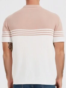 Men's Summer New Contrast Color Business Polo Shirt