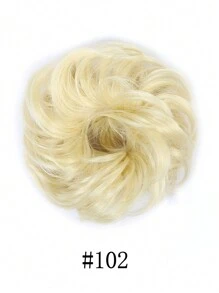 高温纤维凌乱发髻发圈带发带,适合各种场合 - 彩色 - 查看 17