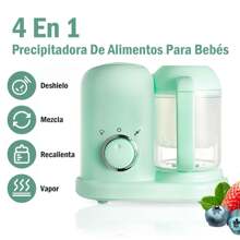 SHIXIONG máquina para hacer alimentos para bebés,Procesador de Alimentos Bebe con Vapor y Licuadora de Puré, Fabricante de Alimentos para Bebés 4 en 1,Triturador automático de alimentos para bebés, Gran Capacidad, 300W, para Alimentacion Complementaria Bebe, Cocinar y Vaporizar Frutas, Verduras - Tipo de Enchufe A USA (110-127V) - Ver 3
